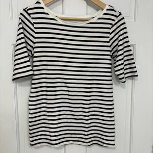 Workshop Size‎ Mediun Black & White Striped Tee